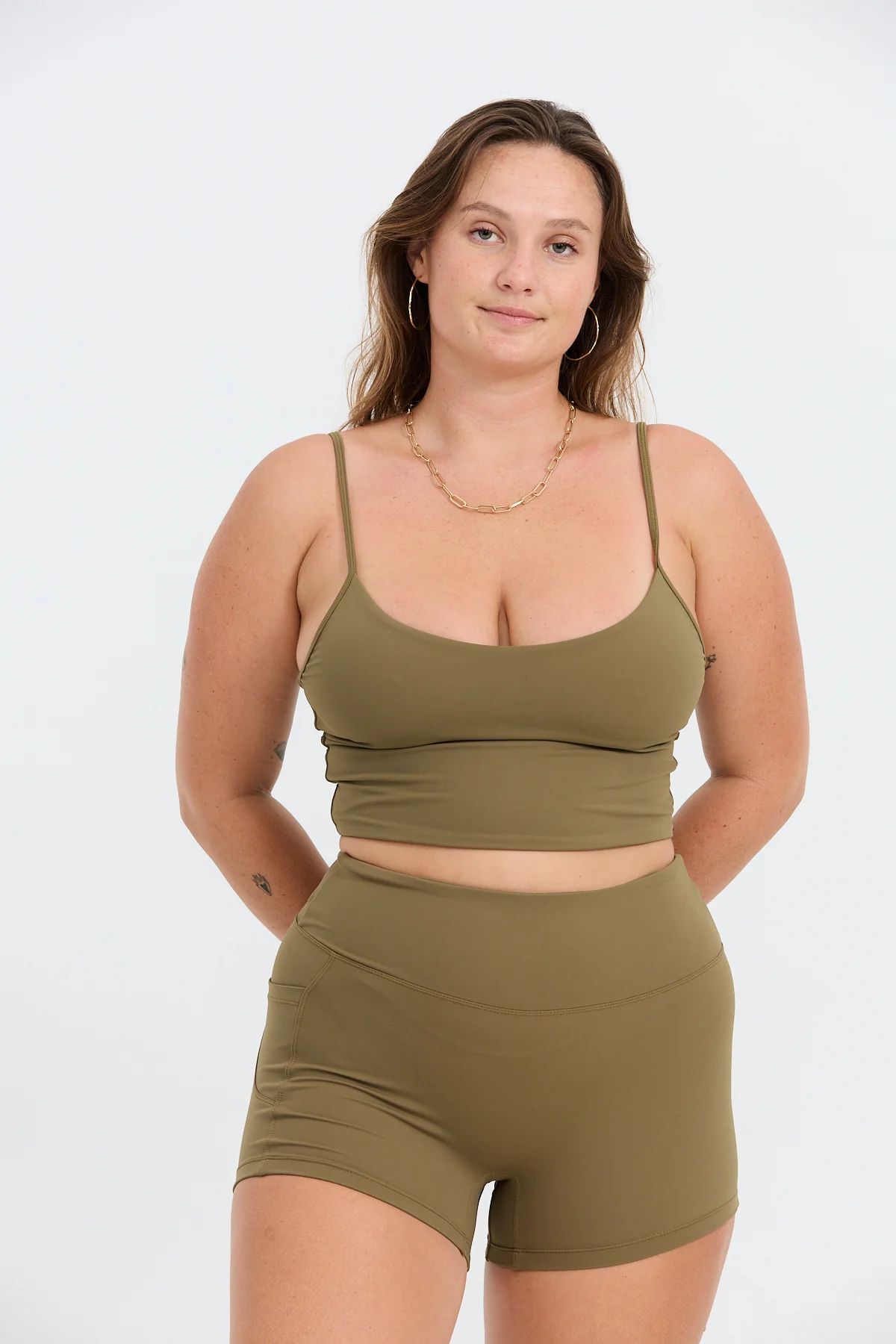 2.5" Booty Short - Khaki - Image 6