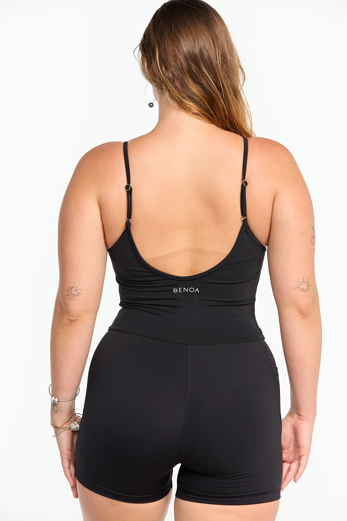 3" Active Romper - Black - Image 8