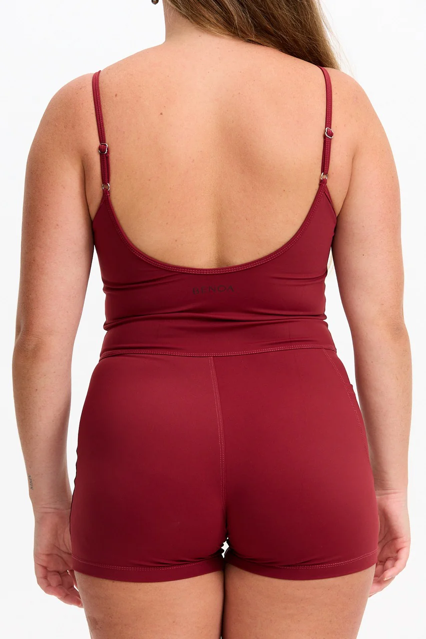 3" Active Romper - Cherry - Image 10