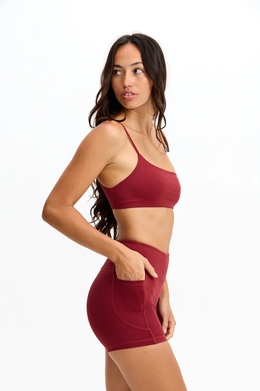 4" Biker Short - Cherry - Image 3
