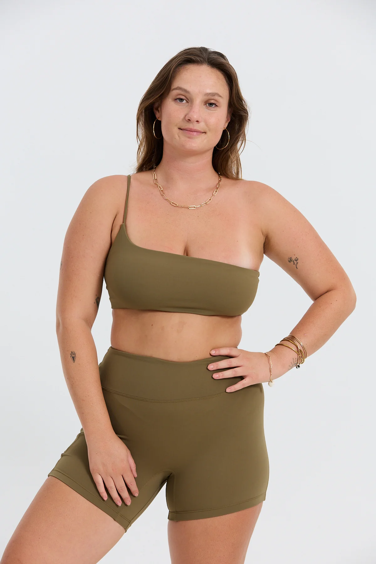 4" Biker Short - Khaki - Image 6