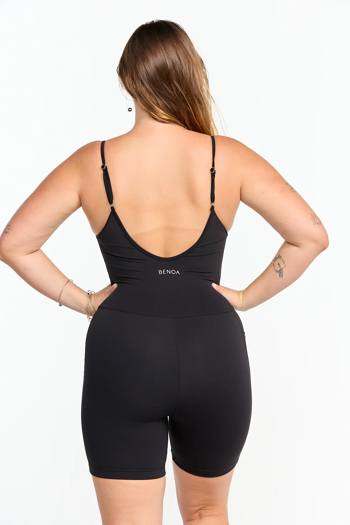 5" Active Romper - Black - Image 9