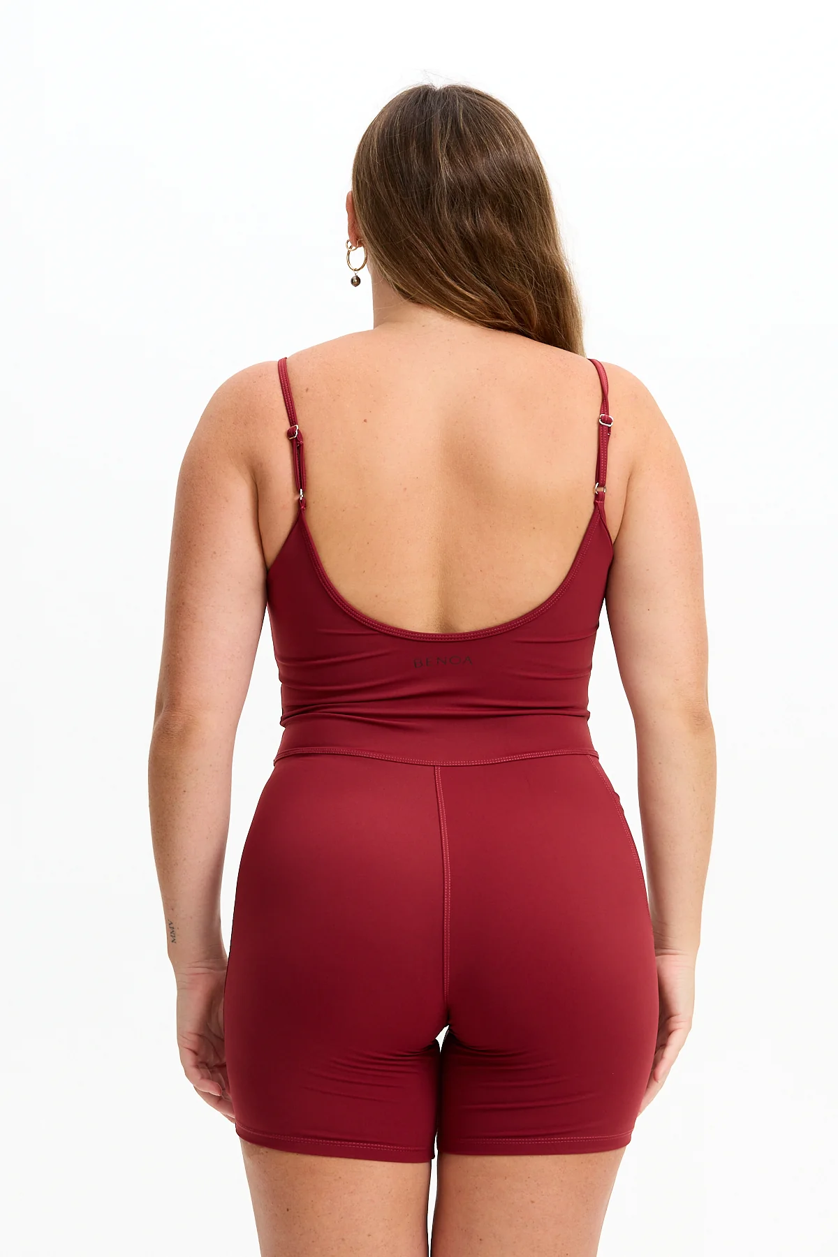 5" Active Romper - Cherry - Image 7