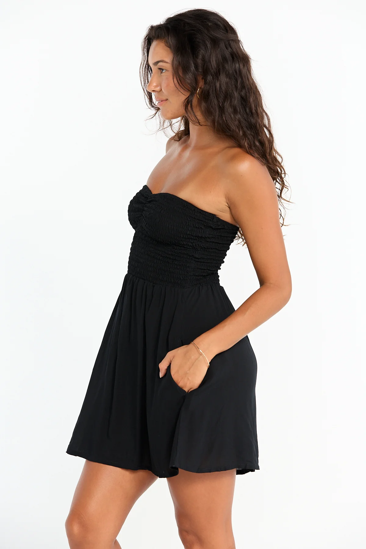 Caitie Mini Dress - Black - Image 3