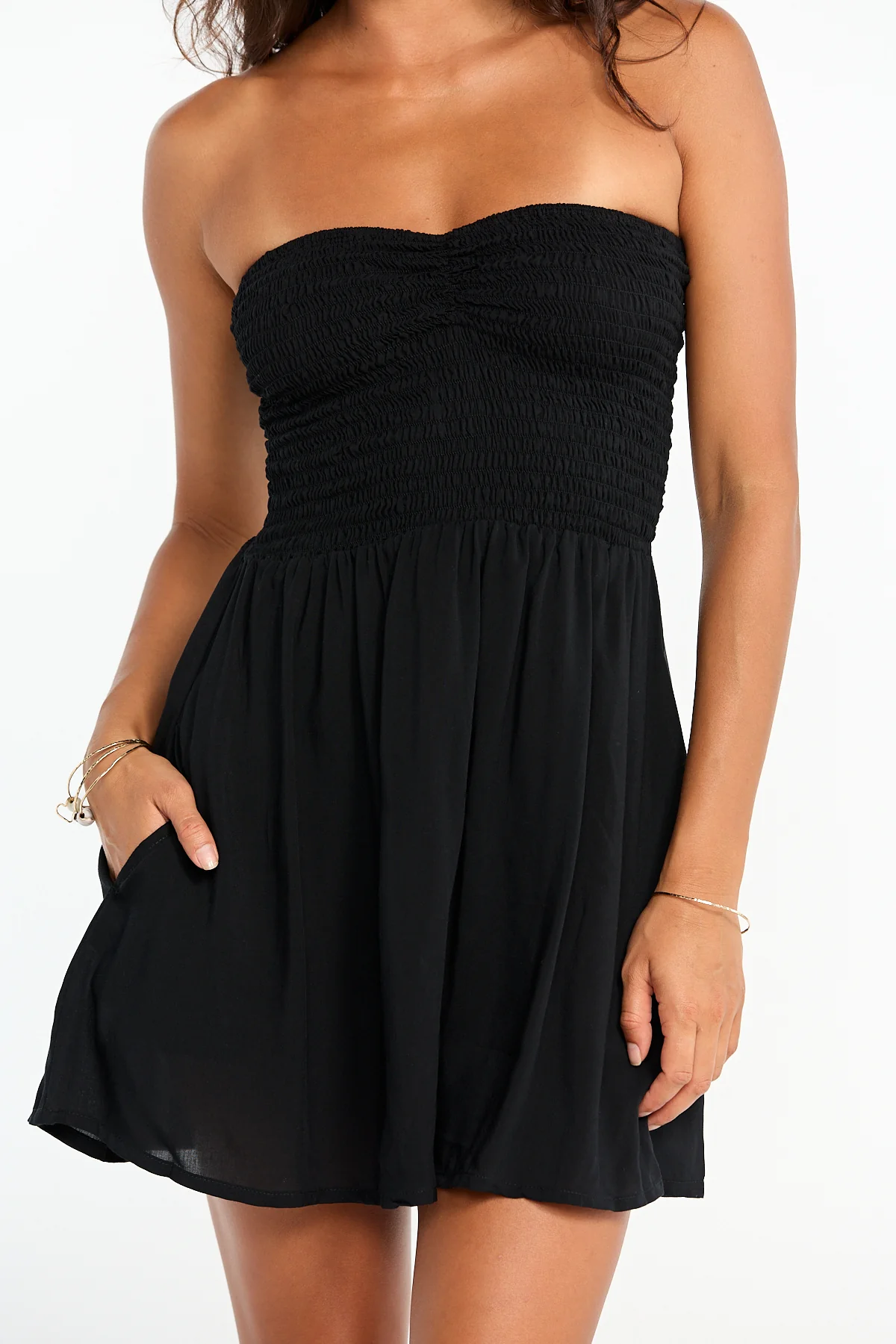 Caitie Mini Dress - Black - Image 4