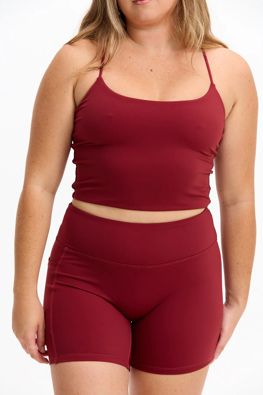 Cross-Back Active Tank - Cherry - Image 10