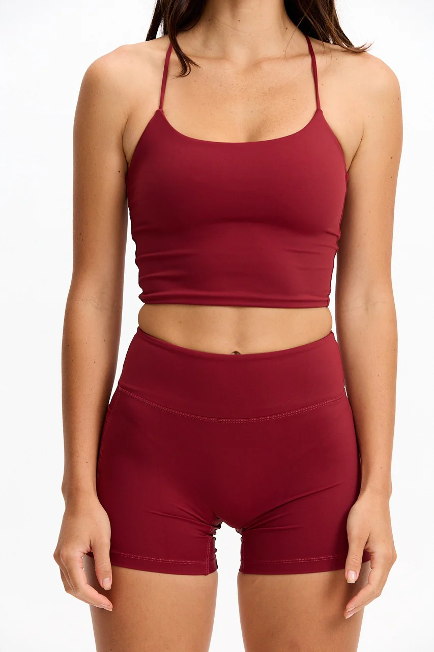 Cross-Back Active Tank - Cherry - Image 5