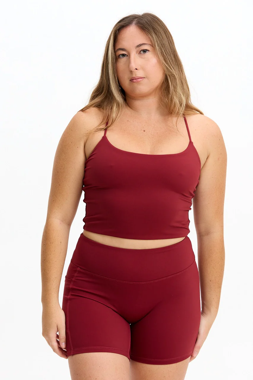 Cross-Back Active Tank - Cherry - Image 7
