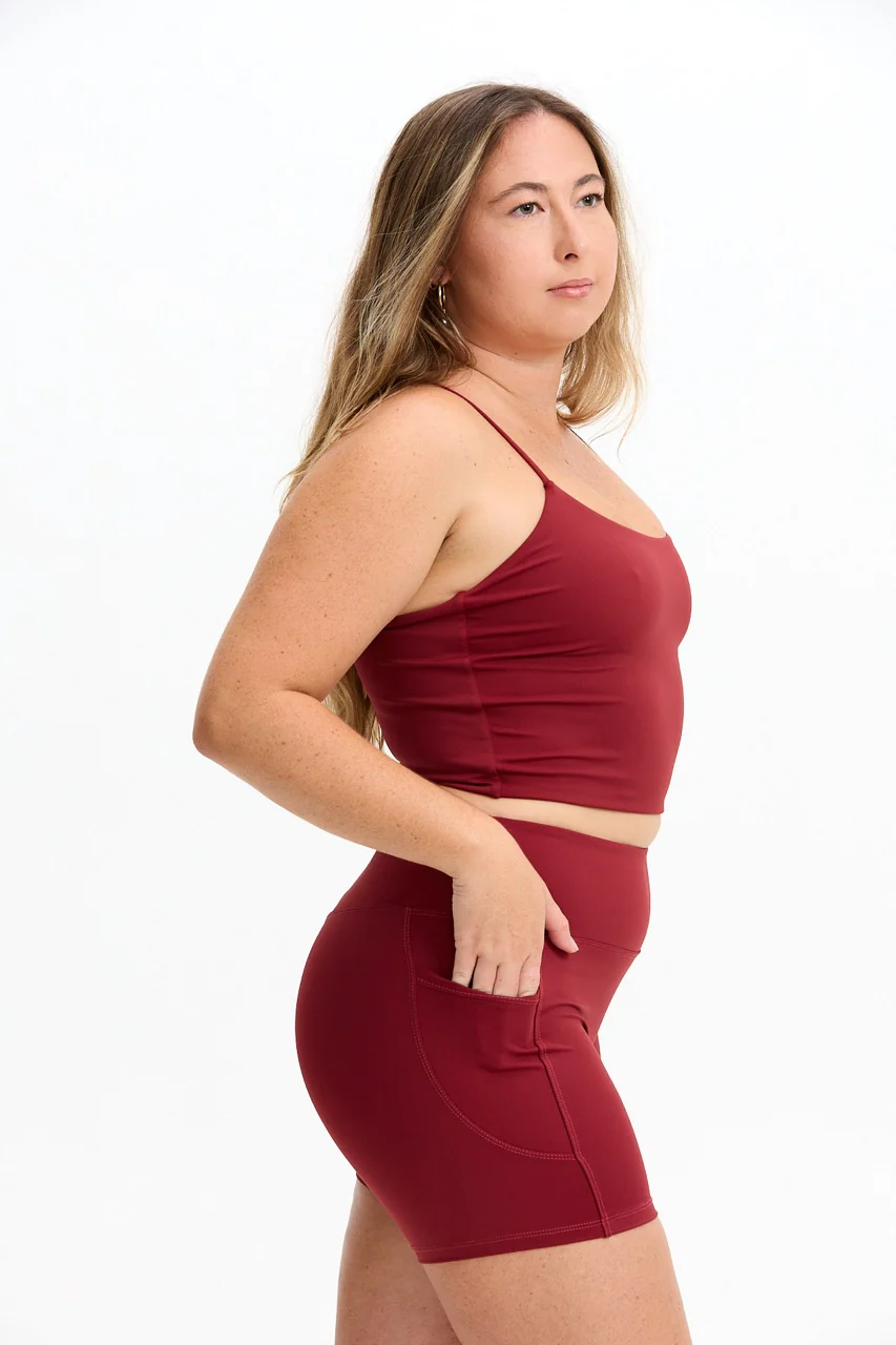 Cross-Back Active Tank - Cherry - Image 9