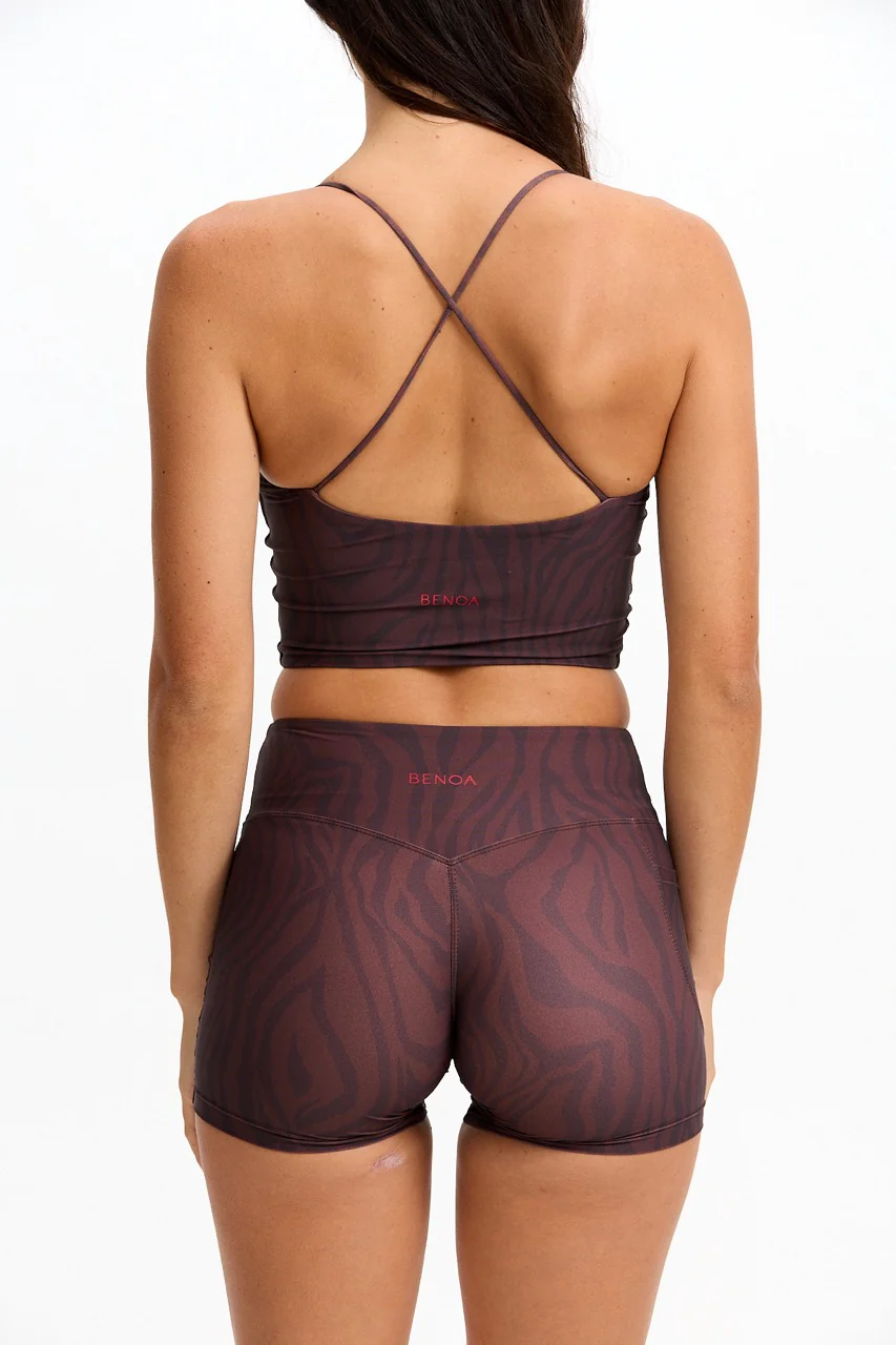 Cross-Back Active Tank - Chocolate Zebra - Image 5
