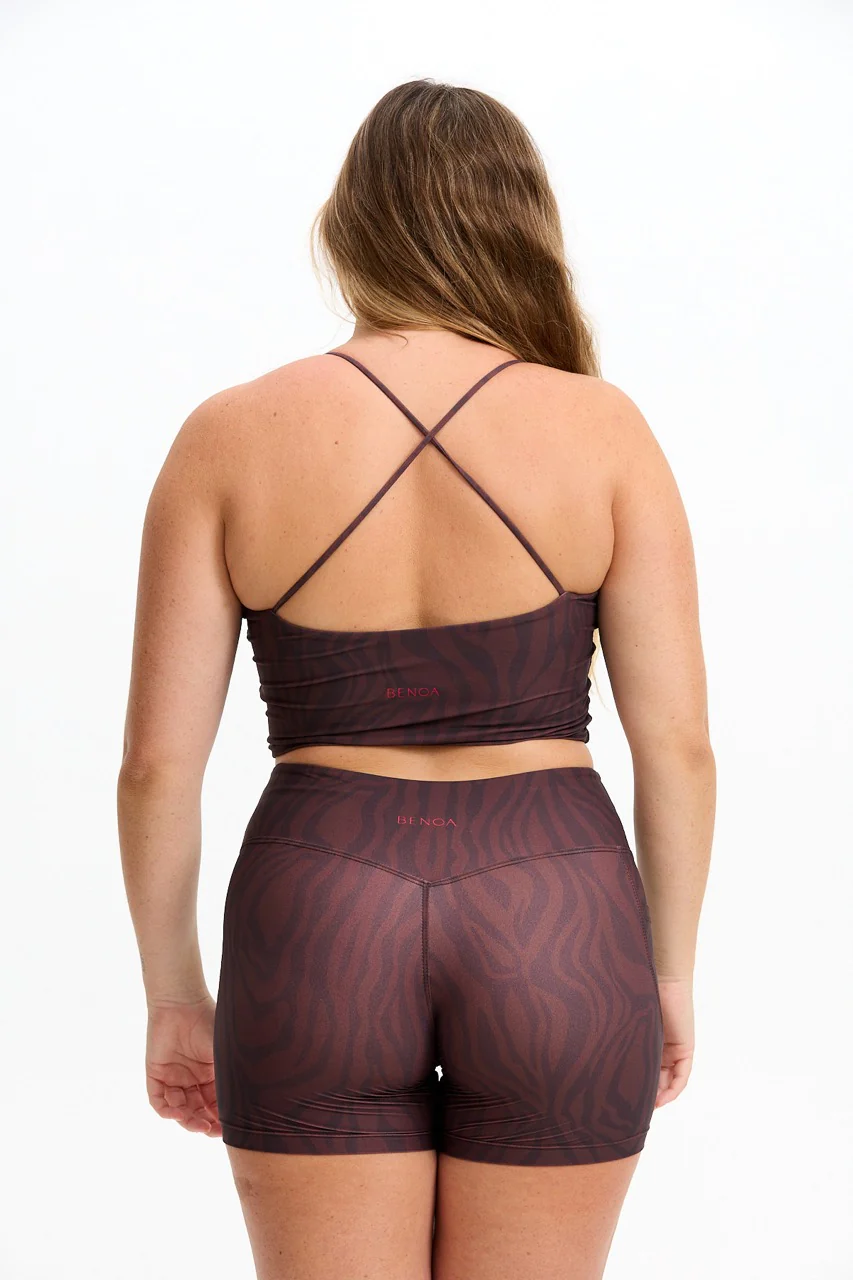 Cross-Back Active Tank - Chocolate Zebra - Image 7