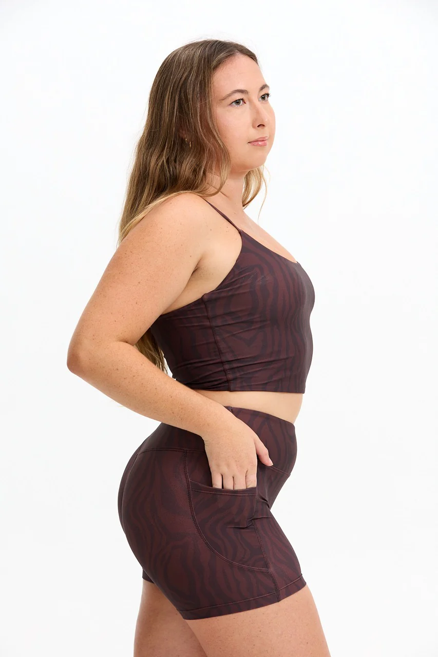 Cross-Back Active Tank - Chocolate Zebra - Image 8