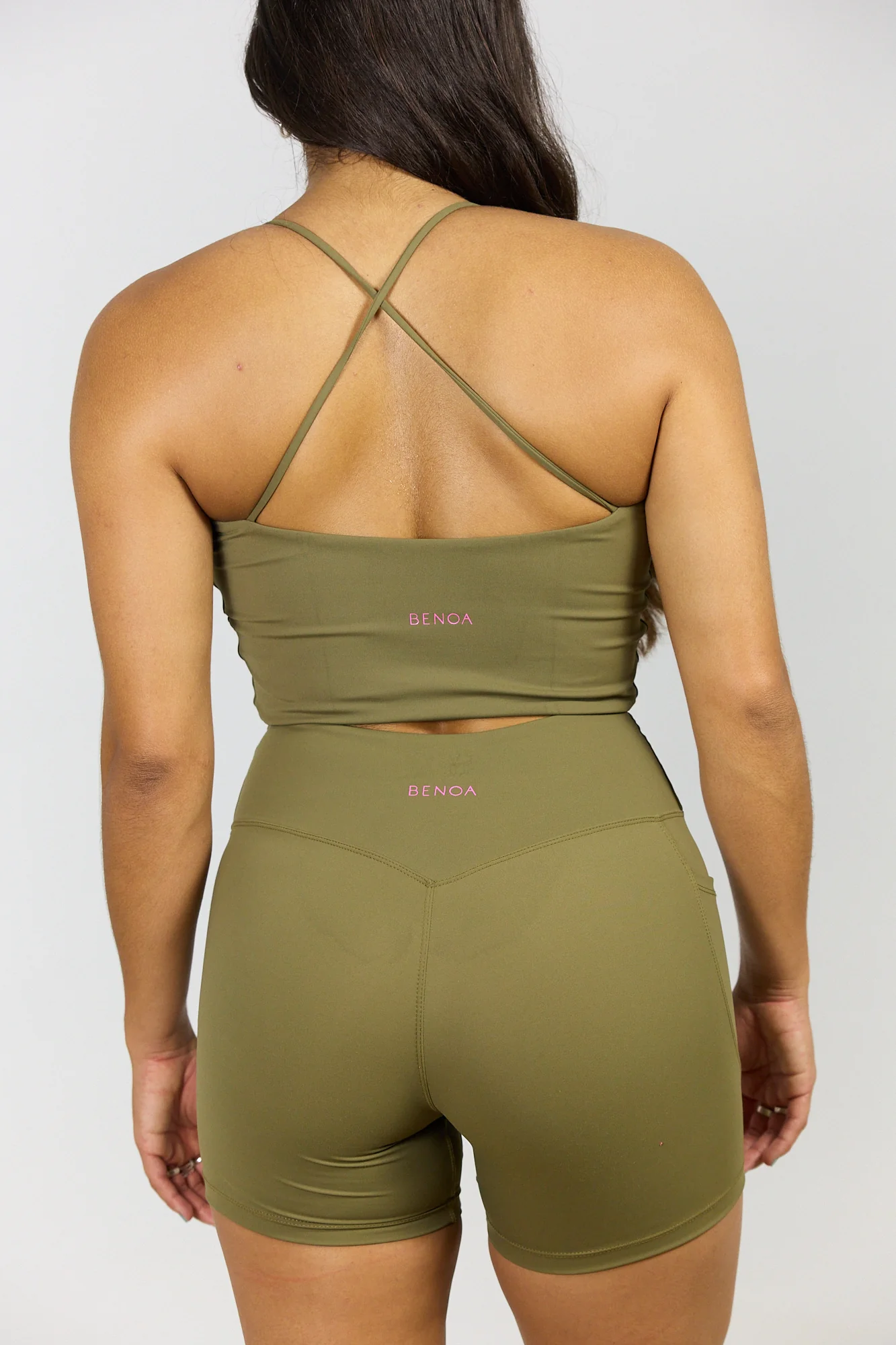 Cross-Back Active Tank - Khaki - Image 4