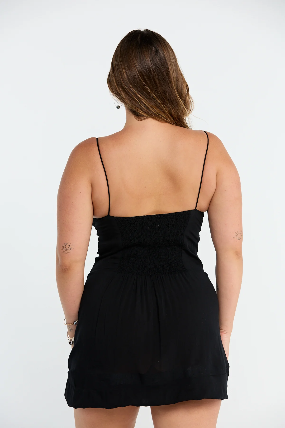Jaden Mini Dress - Black - Image 7