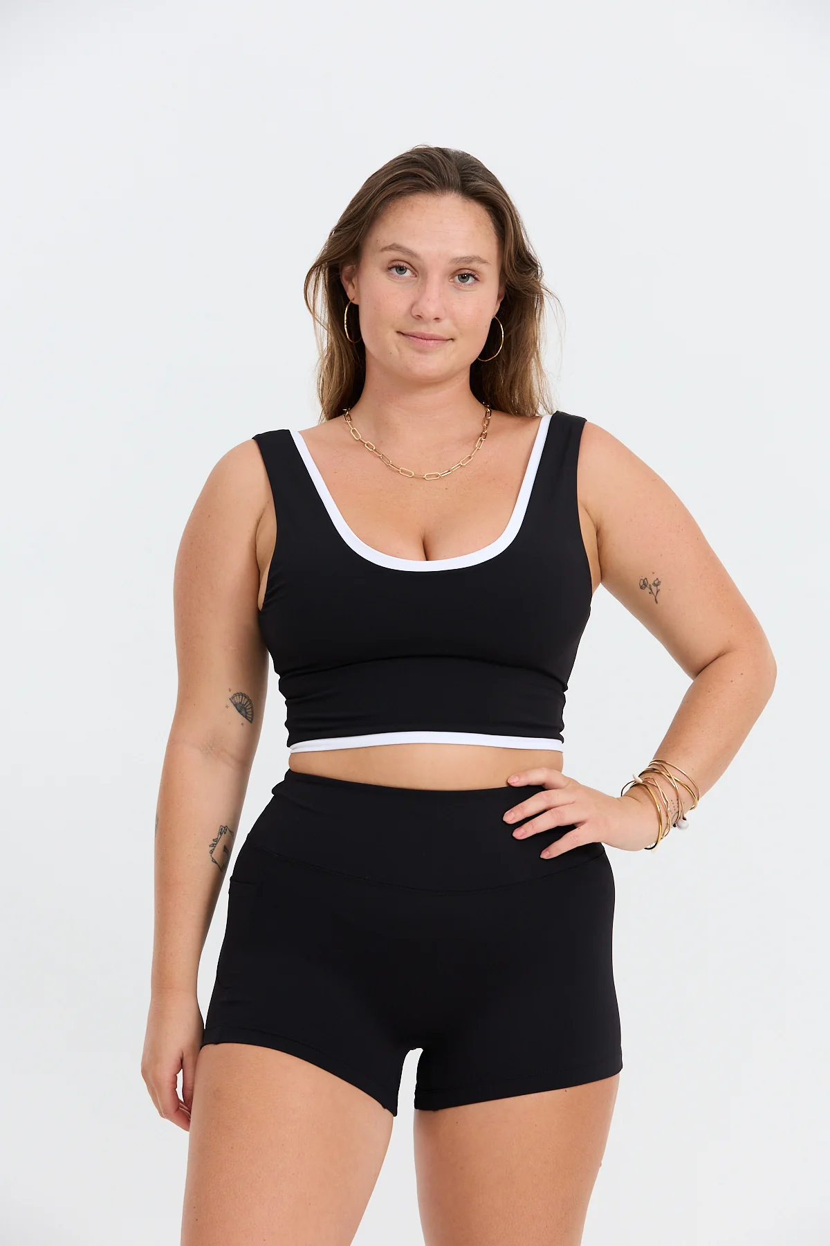 Layered Active Tank - Black - Image 6