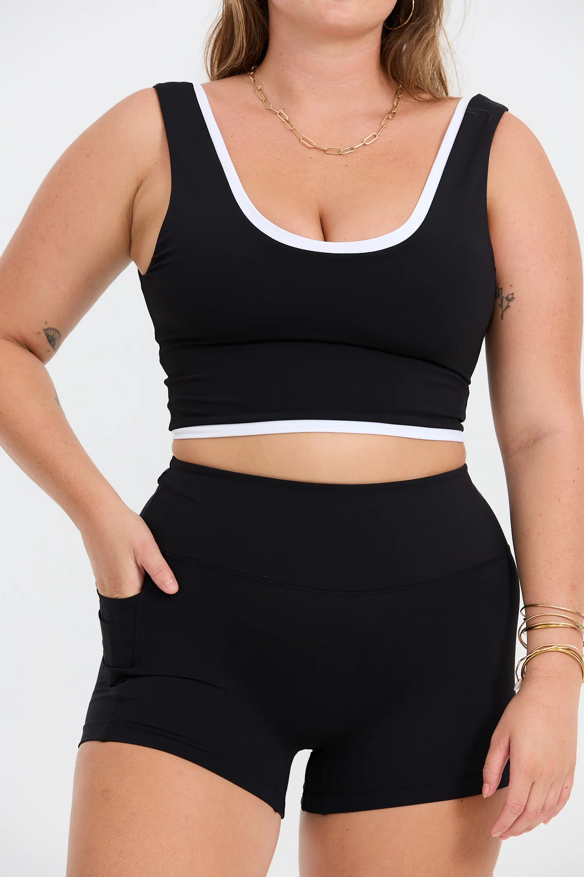 Layered Active Tank - Black - Image 9