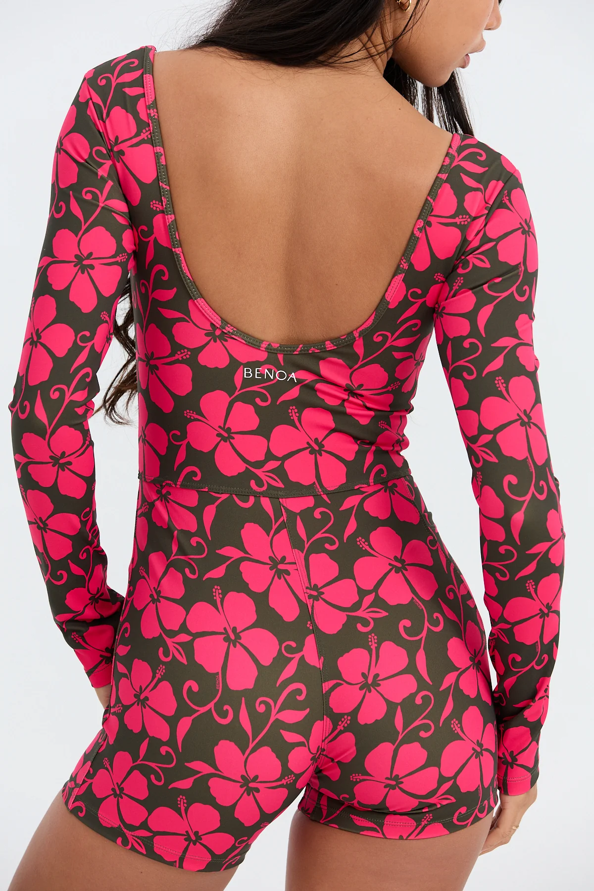 Long Sleeve Active Romper - Pupukea Pink - Image 10