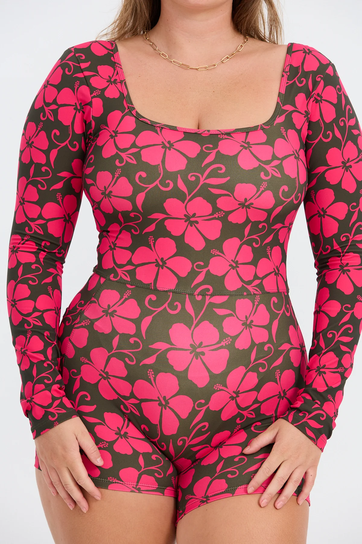 Long Sleeve Active Romper - Pupukea Pink - Image 4