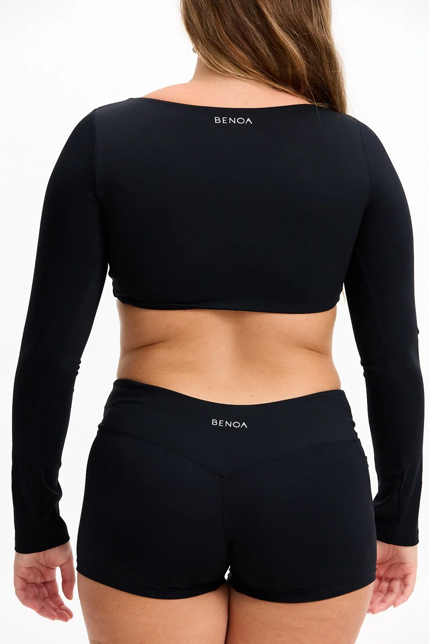 Low Rise Active Shorts - Black - Image 10
