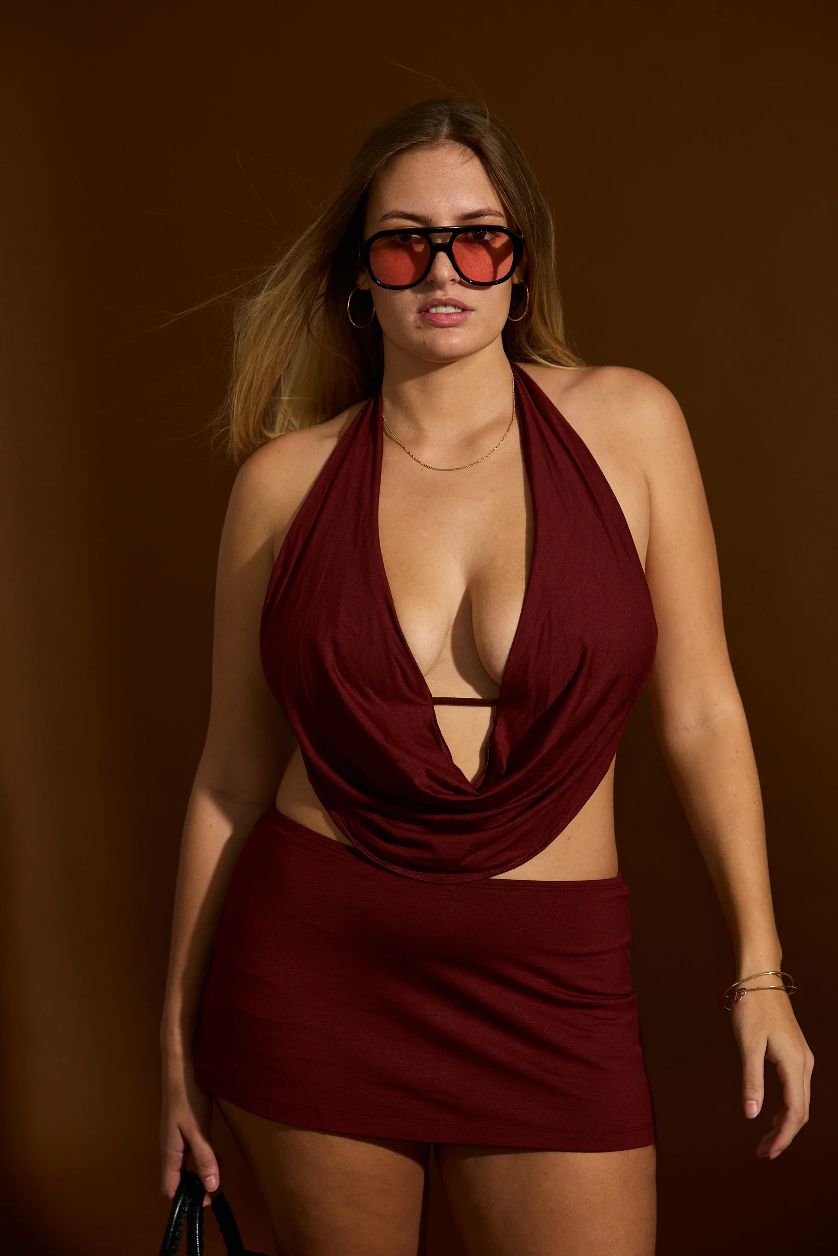 Jade Mini-Skort- Merlot - Image 8