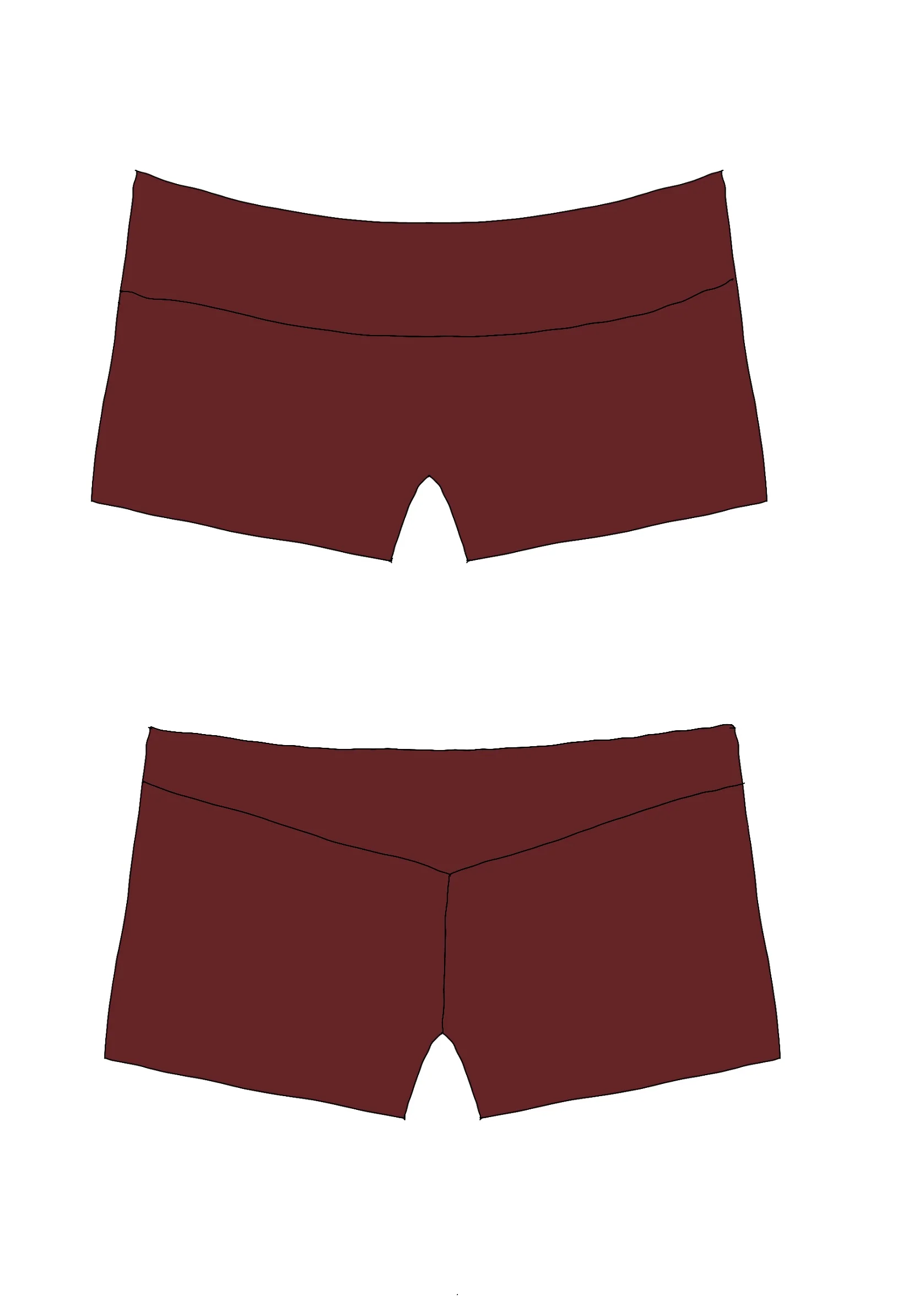 Cloe short- Merlot - Image 9