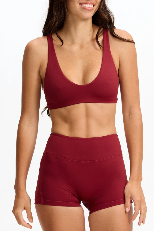 Sophia Sports Bra - Cherry - Image 4