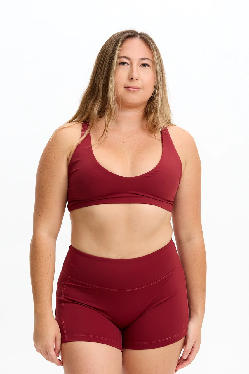 Sophia Sports Bra - Cherry - Image 6