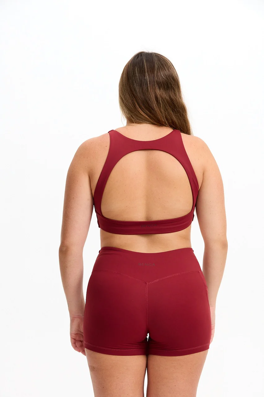 Sophia Sports Bra - Cherry - Image 7