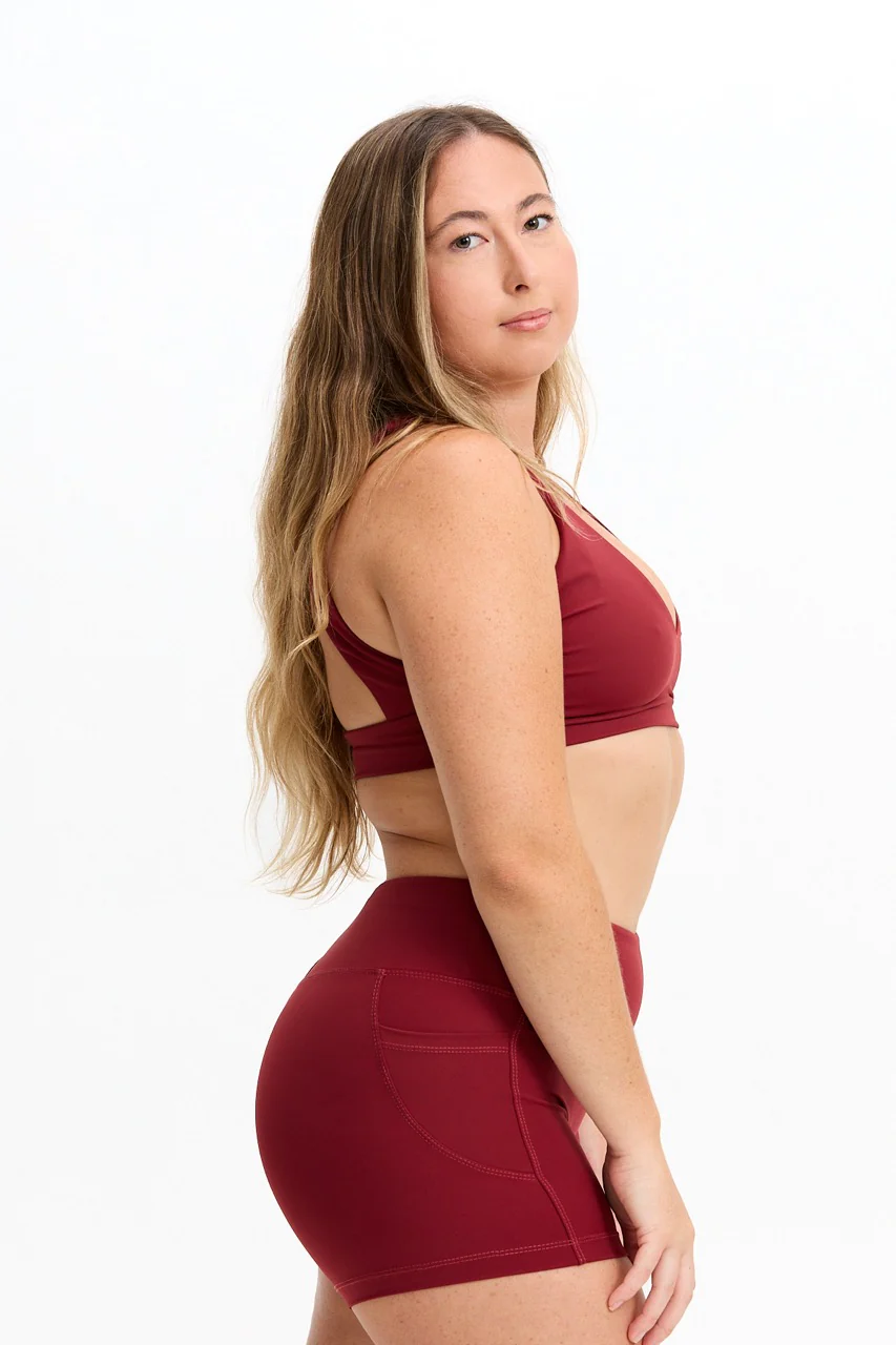 Sophia Sports Bra - Cherry - Image 8