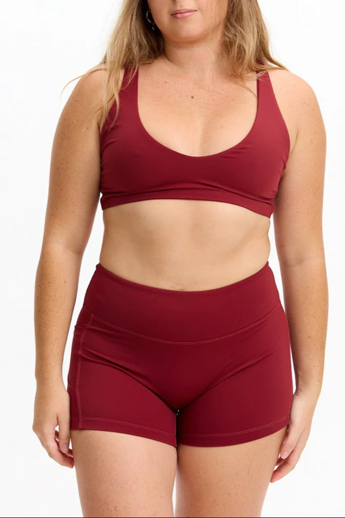 Sophia Sports Bra - Cherry - Image 9