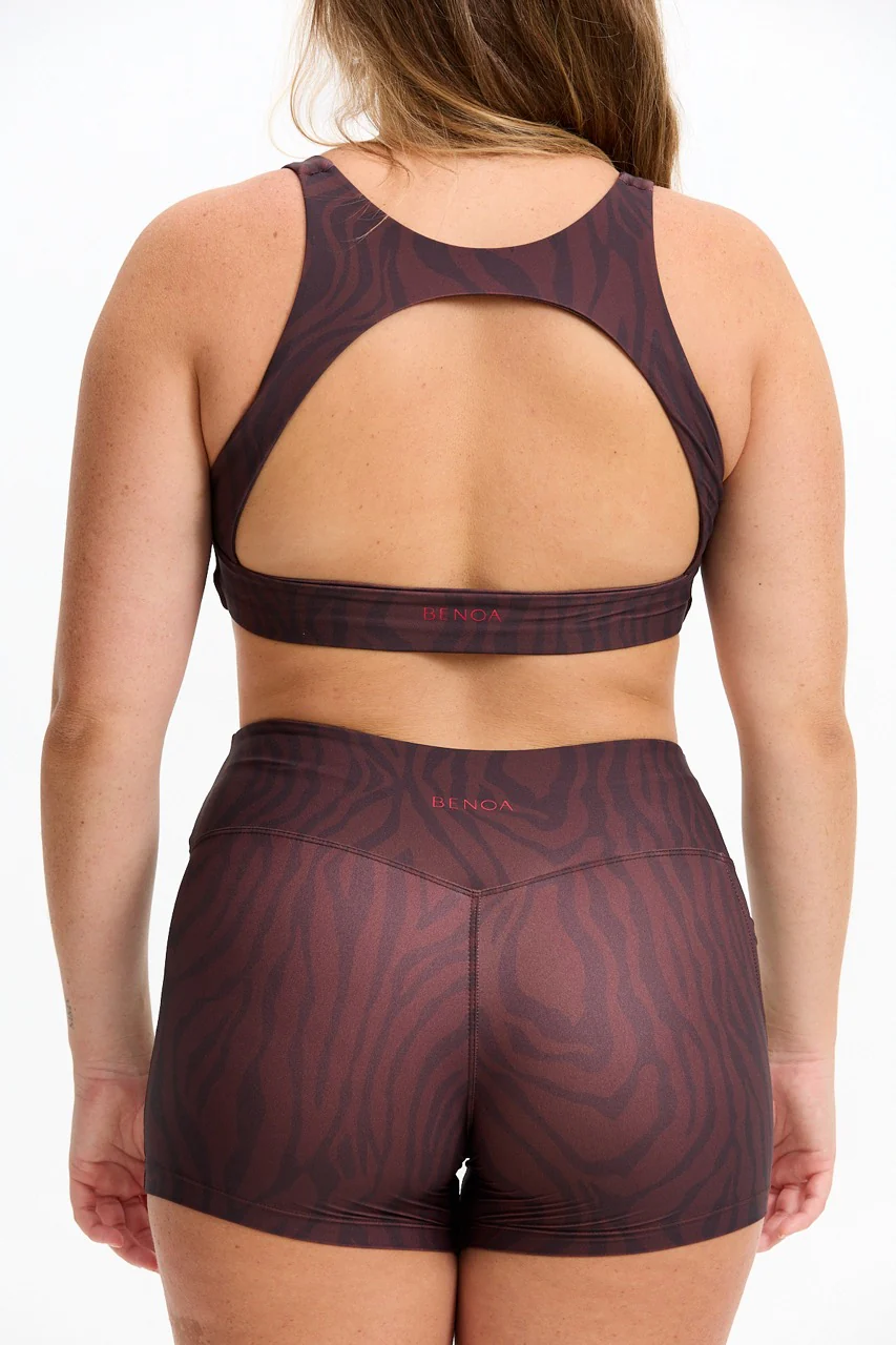 Sophia Sports Bra - Chocolate Zebra - Image 11
