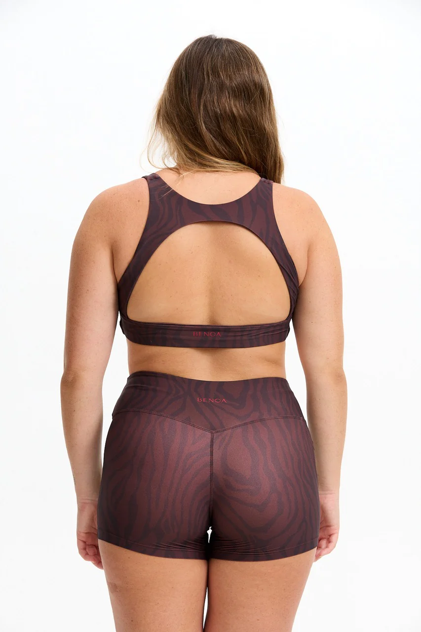 Sophia Sports Bra - Chocolate Zebra - Image 8