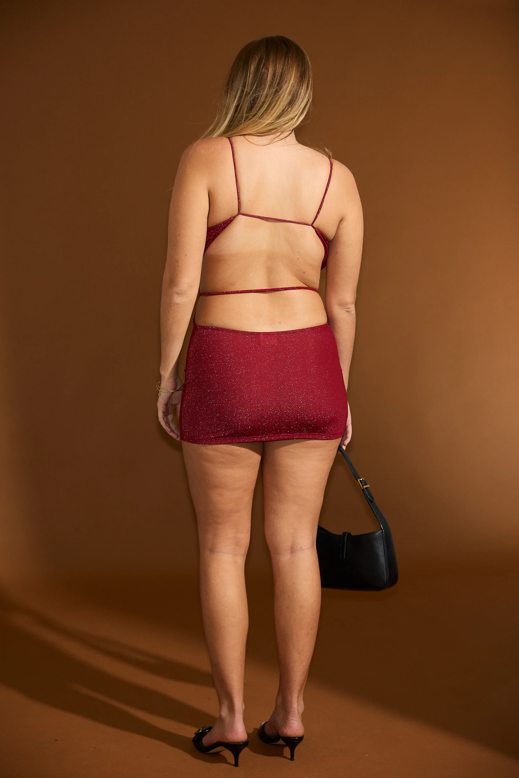 Gabriella Dress - Merlot - Image 7