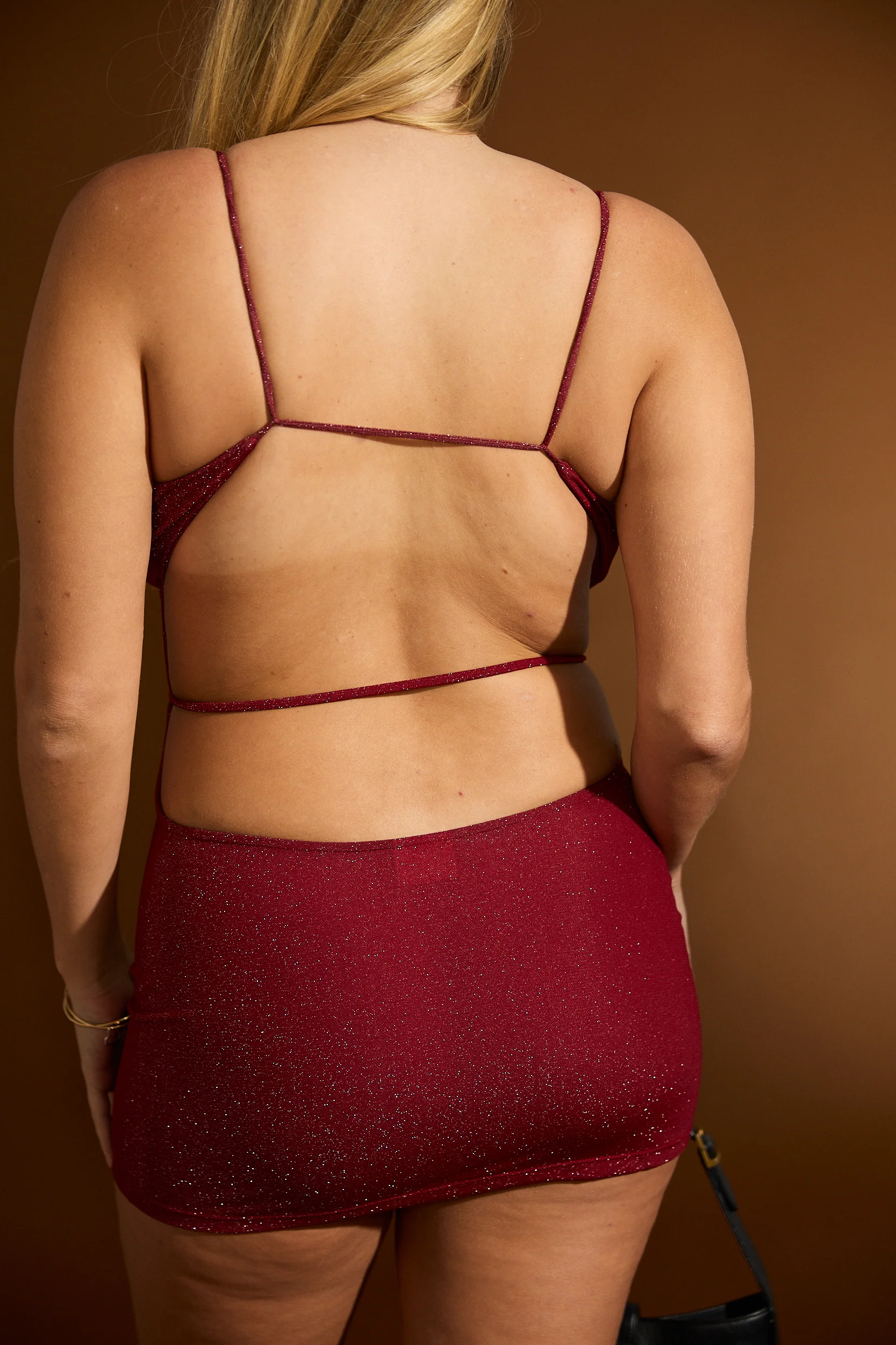 Gabriella Dress - Merlot - Image 9